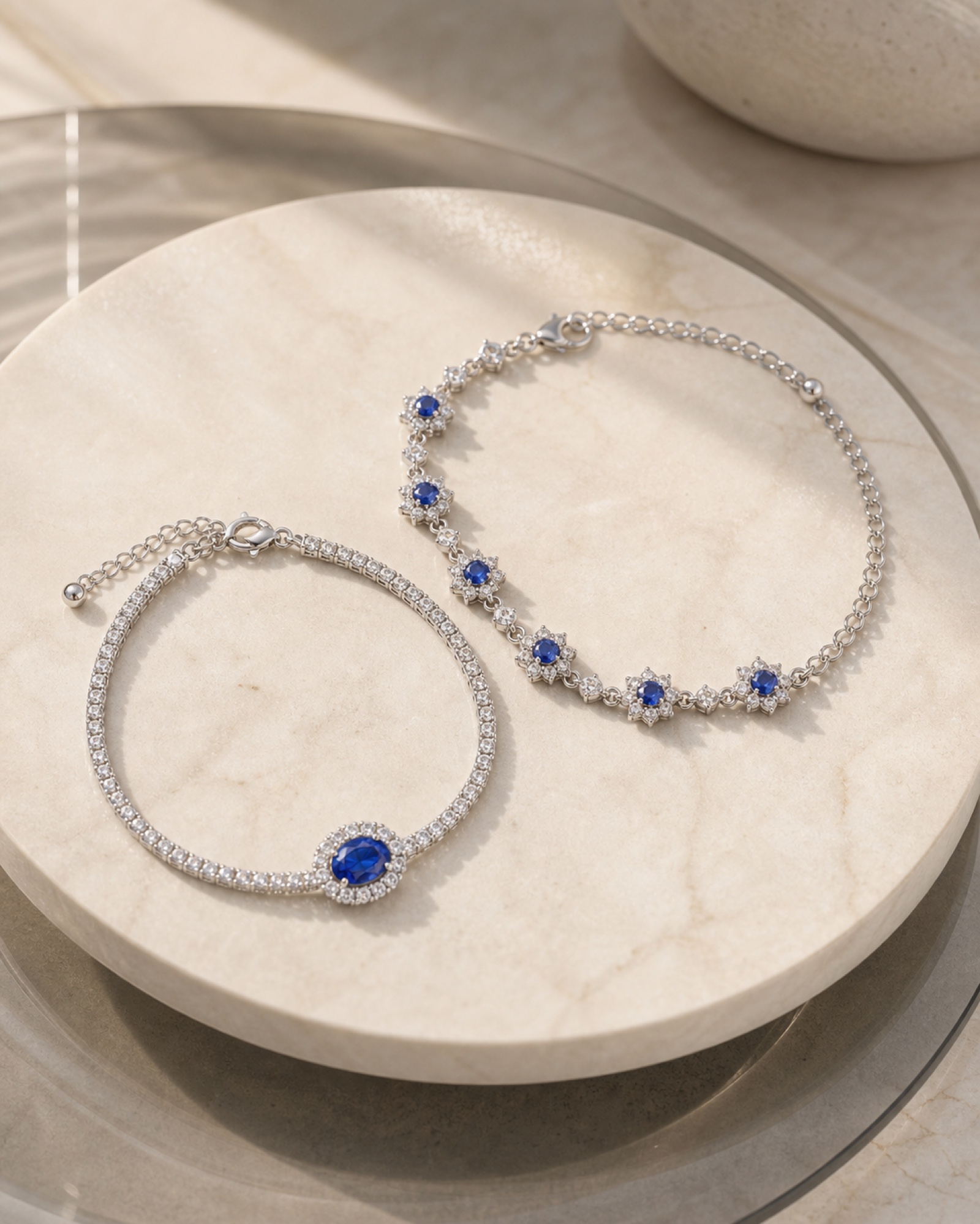 Blue gemstone bracelet product