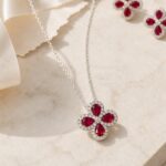 Ruby Flower Necklace Collection