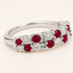 Red and White Stone Ring Manufacturer for Private Label Jewelry Brands - Image 4