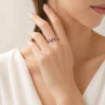 Red and White Stone Ring Manufacturer for Private Label Jewelry Brands - Image 5